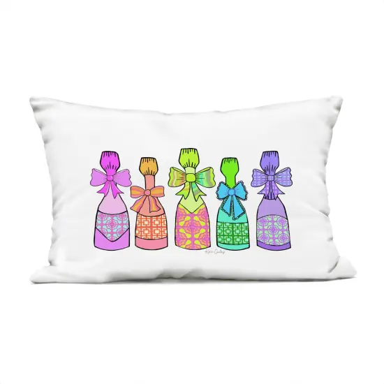 Stupell Industries Patterned Drink Bottles Outdoor Printed Pillow design by Katie Conley, 14 x 7 x 20 {1}