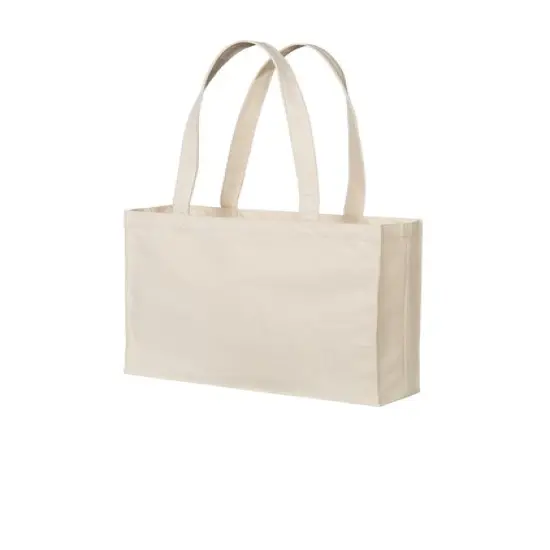 Port Authority&reg; Cotton Canvas Shopper Tote {4}