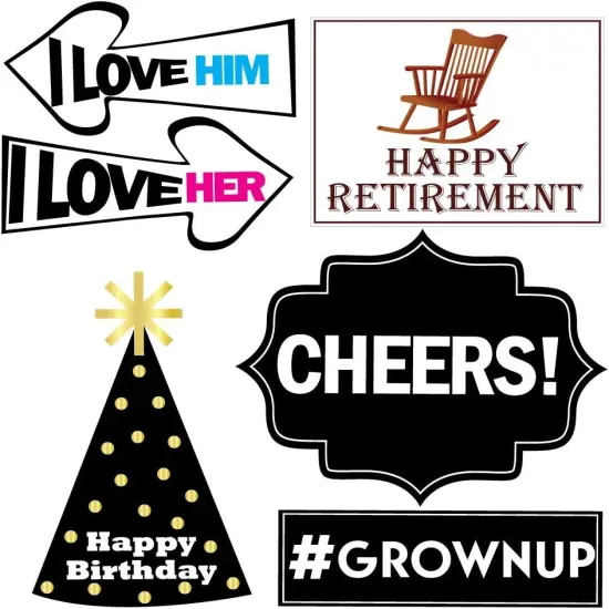 Retirement Photo Props - Retirement Party Supplies {5}