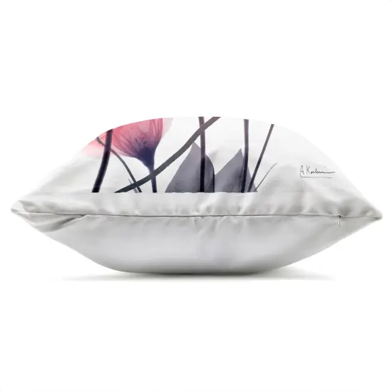 Stupell Industries Pink Gradient Blooms Outdoor Printed Pillow design by Albert Koetsier, 18 x 7 x 18 {3}