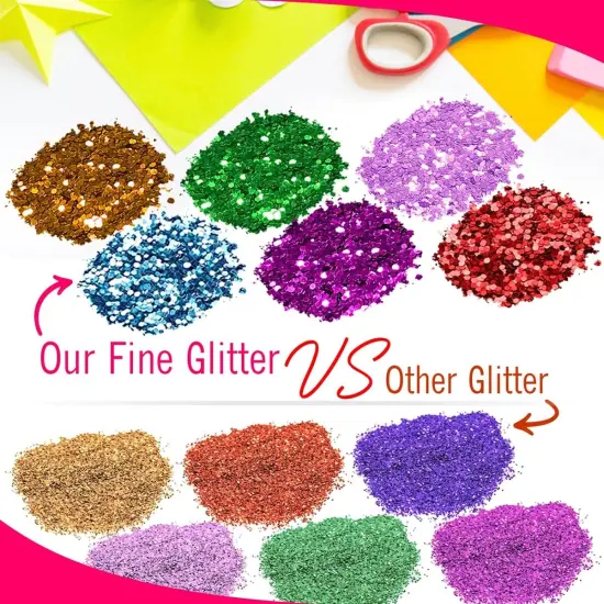 Gold Glitter Bulk Fine Glitter for Crafts {5}