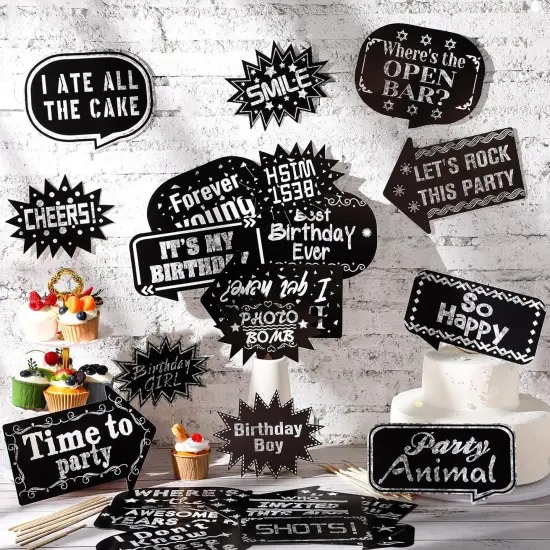 24 Pieces Birthday Photo Booth Props {4}