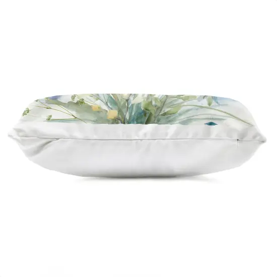 Stupell Industries Blue Toned Wild Flowers Outdoor Printed Pillow design by Nan, 14 x 7 x 20 {3}