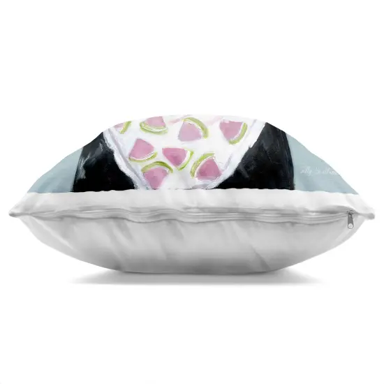 Stupell Industries Dog with Watermelon Bandana Decorative Printed Pillow design by Sally Swatland, 18 x 7 x 18 {3}