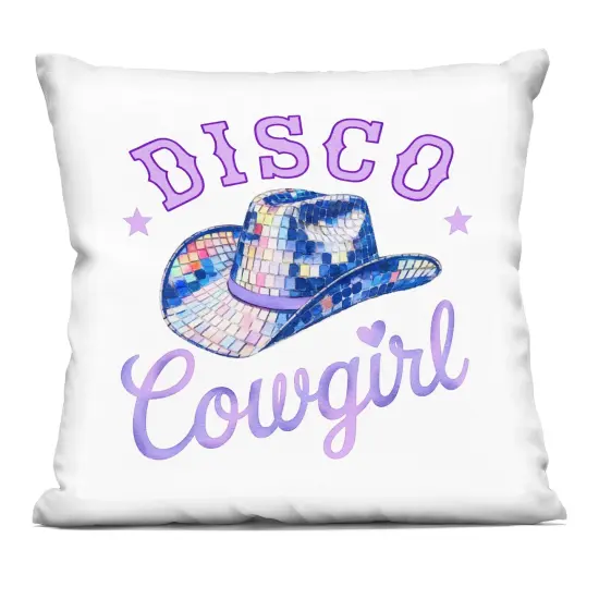 Stupell Industries Purple Disco Cowgirl Hat Decorative Printed Pillow design by Amanda Greenwood, 18 x 7 x 18 {1}
