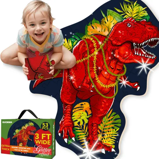 2x3 FT Shaped Giant Puzzles for Kids Ages 3-6 | T-Rex {1}