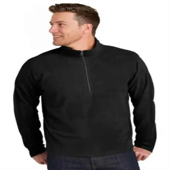 Port Authority&reg; Microfleece Half Zip Pullover Black {1}