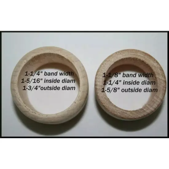Kitcheniva Unfinished Wood Napkin Ring Holder Party Wedding Crafts DIY {4}