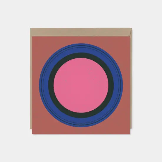 Color Block and Circle Modern Art Cards {1}