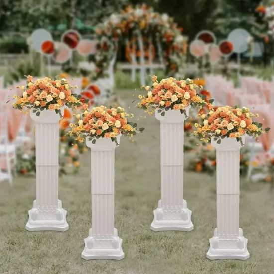 4 Pcs Wedding Party Roman Pillars European Style Landscaping Flowerpot Holder {2}