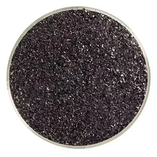 Bullseye Glass Frit Black Opal 1lb. Jar 90coe {2}