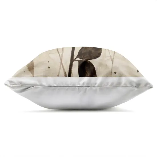 Stupell Industries Beige & Brown Natural Leaves Outdoor Printed Pillow design by Krinlox, 18 x 7 x 18 {3}