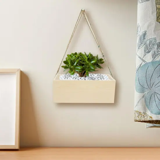 6 Packs Unfinished Wood Crate Box {5}