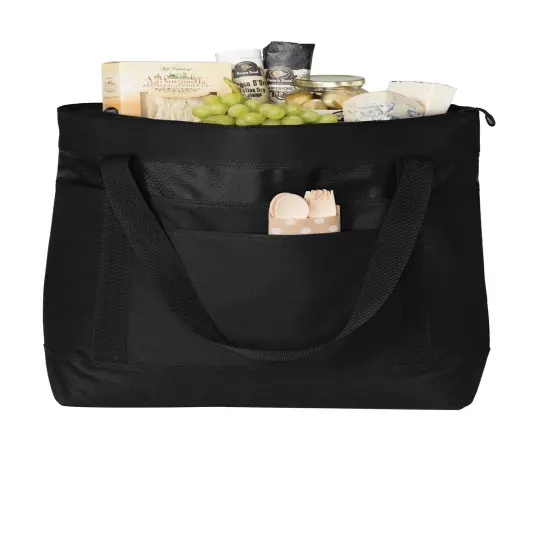 Port Authority&reg; Large Tote Cooler Black/ Black {2}