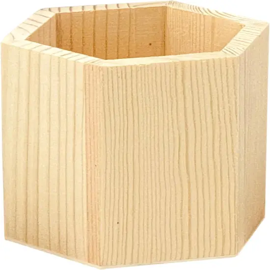 12 Pieces 4 Inch Wooden Crate Pen Holder {2}