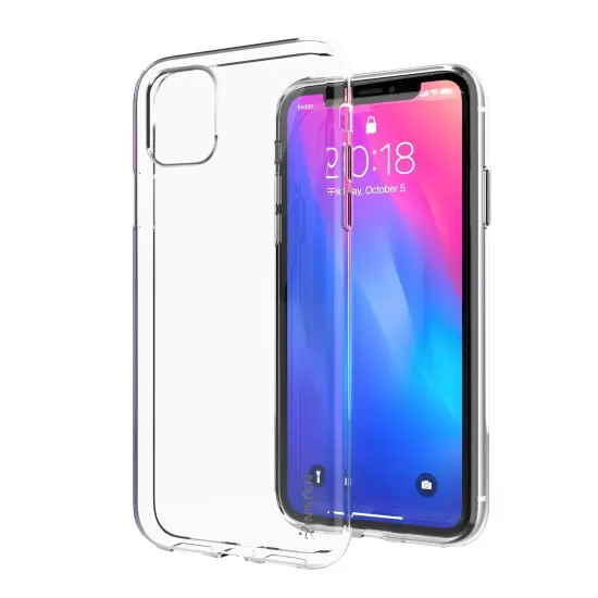 Insten Ultra Slim Soft TPU Rubber Protective Cover Compatible with iPhone 11 6.1" 2019 [Reinforced Camera Protection / Support Wireless Charging] Clear {6}