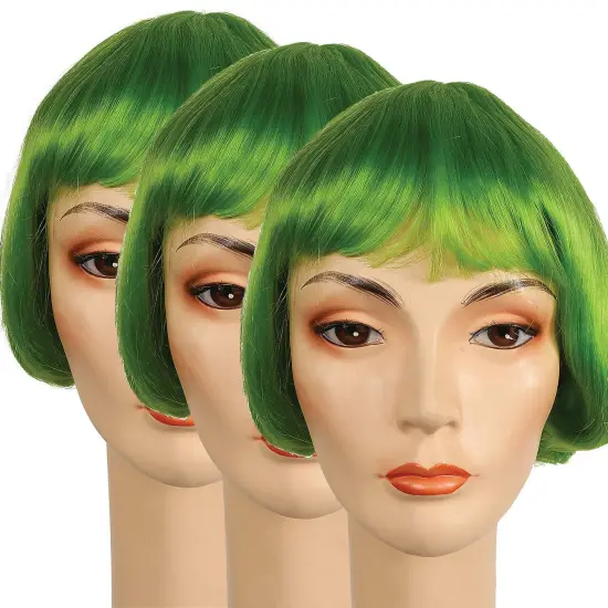 Lulu Bargain Light Green Wig {3}