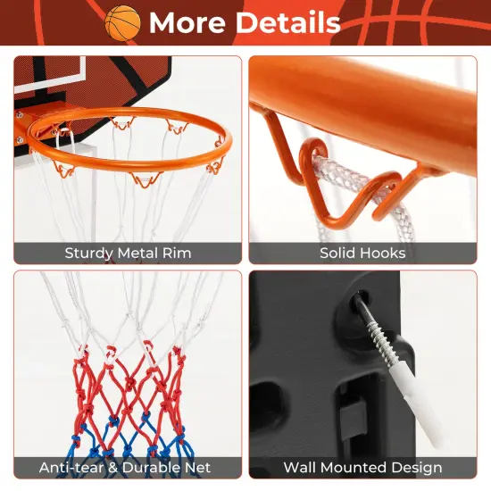 Indoor Outdoor Basketball Games with Large Shatter-proof Backboard {6}