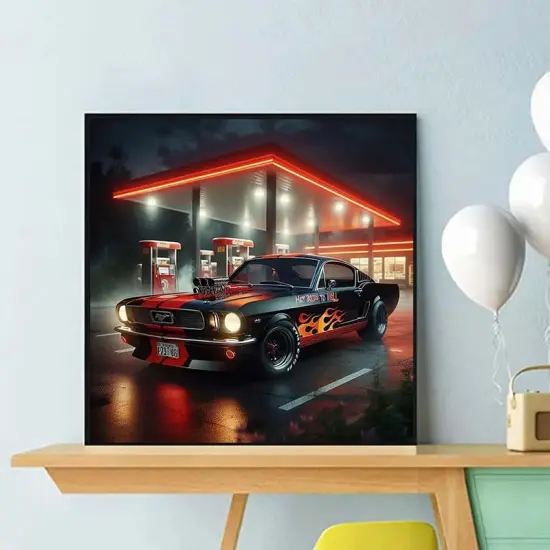 DIY 5D Diamond Painting Kits for Adults Diamond Art Exquisite Sports Car Diamond Painting Full Drill Crystal Rhinestone Embroidery Craft Kits for Home Wall Decor Gifts 11.8x11.8inch {2}