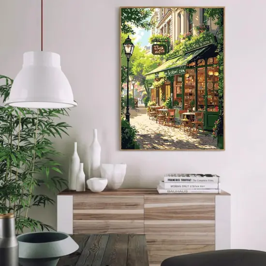 Paint by Numbers Kit for Adults, Easy Street Cafe {2}