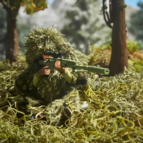 G.I. Joe Classified Series 60th Anniversary Action Marine - Sniper, Collectible 6 Inch Action Figure with Ghillie Suit and 19 Accessories {4}