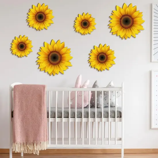 Summer 6 Pcs Sunflower Wall Decor &ndash; Wooden Sunflower Wall Art and Hanging Signs for Home, Kitchen, and Porch Decoration {5}