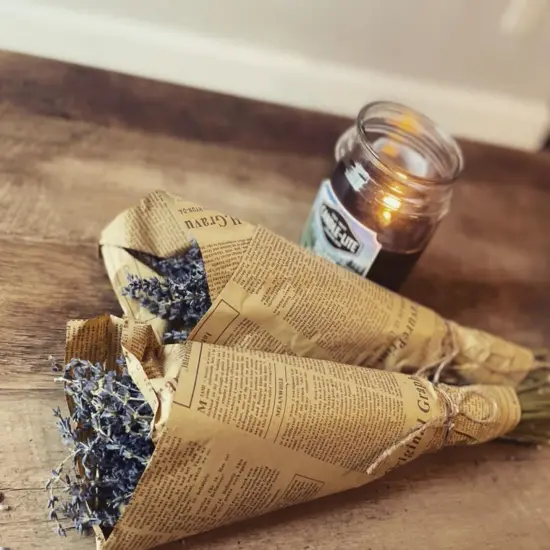 Dried Lavender Bundles | Natural Dried Lavender Flowers 2 Bundles Pack 200 Stems Home Fragrance Dry Lavender for Home & Wedding Decoration, Photo Props {4}