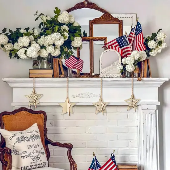DIY 3D 4th of July Stars Wood Crafts {3}