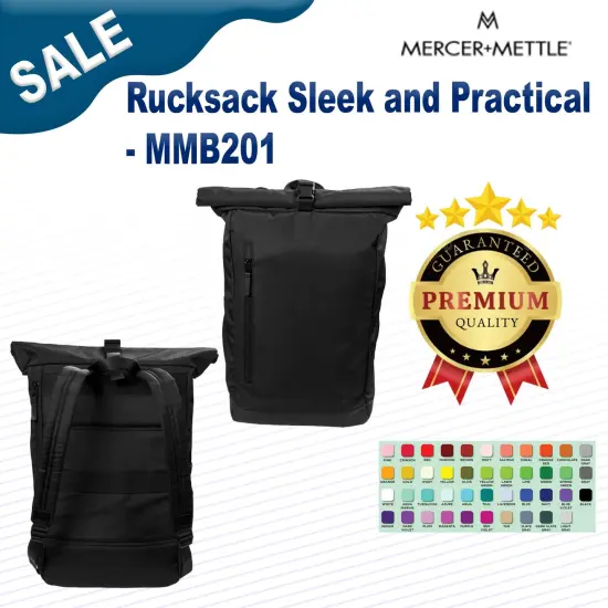Mercer+Mettle&reg; Rucksack Sleek and Practical DeepBlack {2}