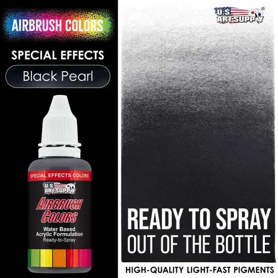 Black Pearl, Pearlized Special Effects Acrylic Airbrush Paint, 1 oz. {2}