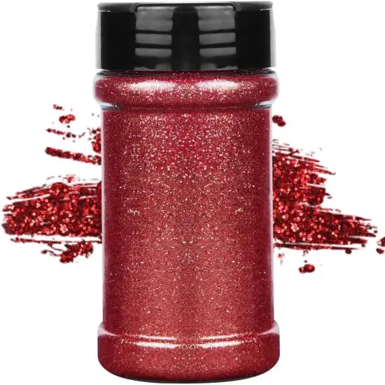 Red Fine Glitter 4 oz Glitter Powder {1}