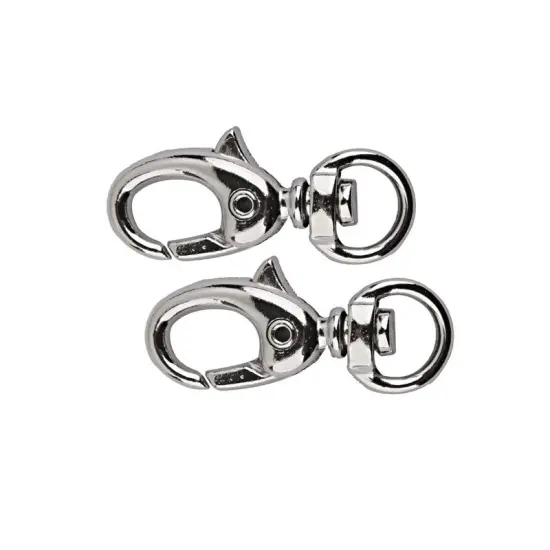 Mini Swivel Snap Hook 1 1/4 Inches Nickel Finish {5}