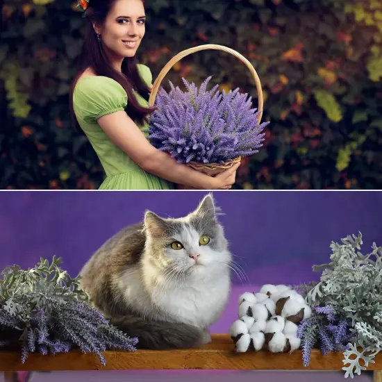 10 Bundles Fake Flowers Artificial Lavender Faux Plastic Plants for Home Decor Wedding Kitchen Garden Patio Porch Window Box Office Table Centerpieces Indoor Outdoor Decorations {5}