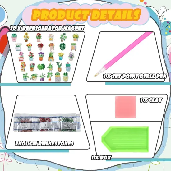 30 Pcs Diamond Painting Magnet kits {4}