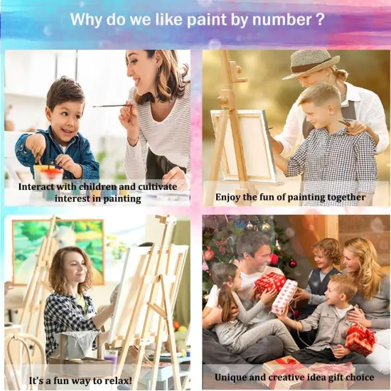 Hydrangea Paint by Numbers Kit for Adults,Purple Flower Adult Paint by Number Kits,DIY Acrylic Paint by Number on Canvas for Home Wall Decor 16X20 Inch {5}