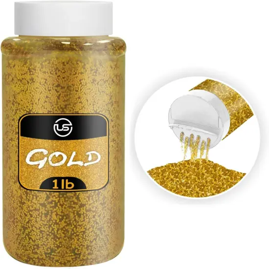 Gold Glitter Bulk Fine Glitter for Crafts {1}