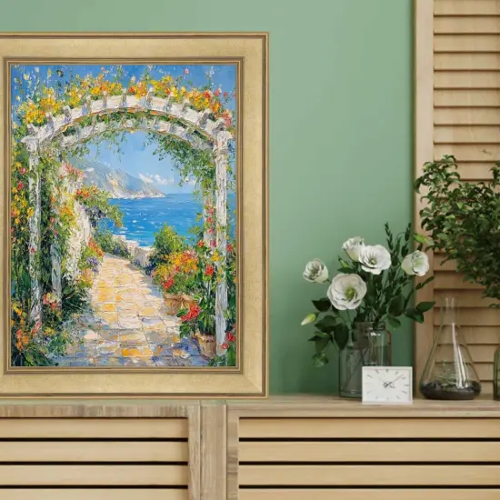 Modern Contemporary Champagne Gold Flat Picture Frame 12x18 frame {4}