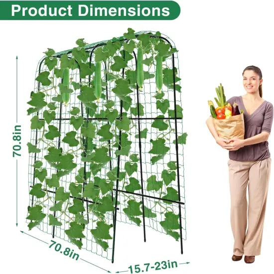 Garden Arch Trellis, Metal Core Trellis for Climbing Plants Outdoor {2}