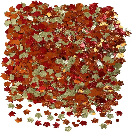 Autumn Leaves Confetti, Bulk Party Foil, 3,000-Count {5}