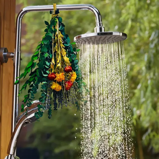 Dried Eucalyptus Stems and Dried Lavender Bundle Mixed Chrysanthemums for Shower Hanging Plant,Shower Eucalyptus Hanging with Real Eucalyptus Leaves,Eucalyptus for Shower,Eucalyptus Decor {3}