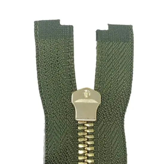 5MM Closed Bottom Zipper Olive Tape Brass Teeth 7-20 Inches {5}