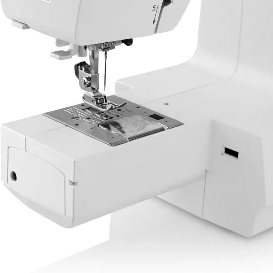 Janome Sewist 725S Sewing Machine - Includes 1/4" Seam Foot + 10-Pack Bobbins + Janome Universal Needles + Janome Leather Needles {5}