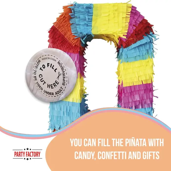 Pinata numbers 0-9 children birthday punch pinata 16.5 x 13.7 x 3.1 inch decoration birthday decoration (0) {5}