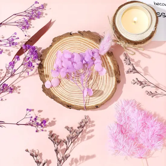 Real Dried Flowers, Natural Dry Flowers Mixed Natural Pressed Flowers Flores Secas Dried Florals for Crafts,Resin,Candle Making {5}