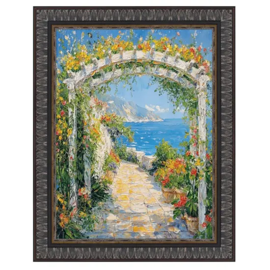 Wheat Leaf Ebony Gold Picture Frame 36x36 frame {2}