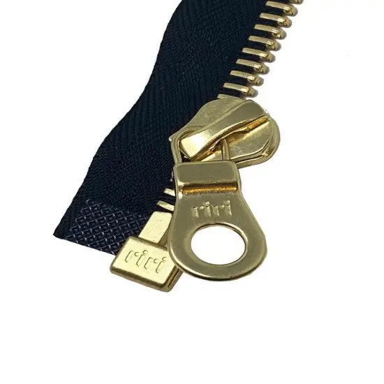 6MM Closed Bottom Zipper with KTA Pull Black Tape, Nickel Teeth {4}