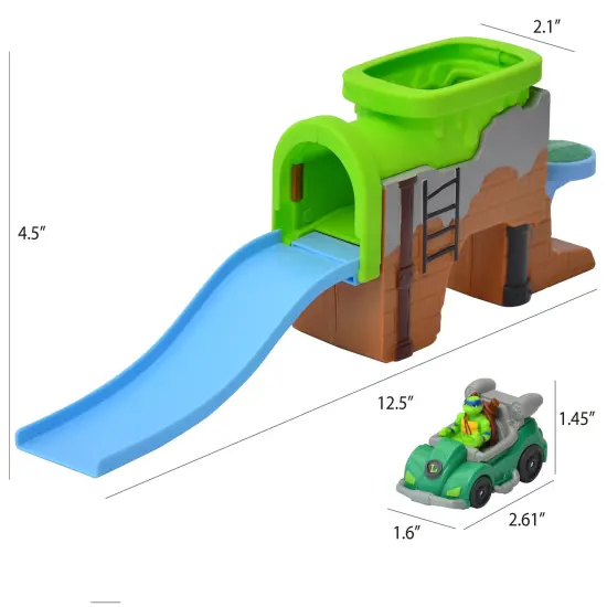 Legend Toys Teenage Mutant Ninja Turtles TMNT Mini Vehicle Playset &ndash; Ninja Turtles Race Track & Car Adventure - Officially Licensed {4}