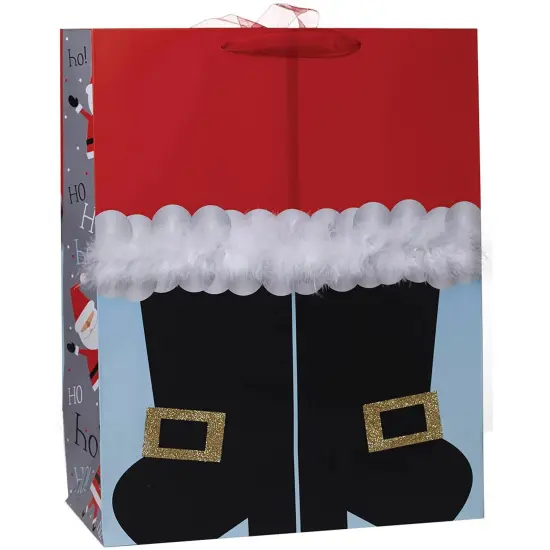 Pack/6: Santa's Boots Gift Bag - 14 x 7 x 17-1/2" {1}