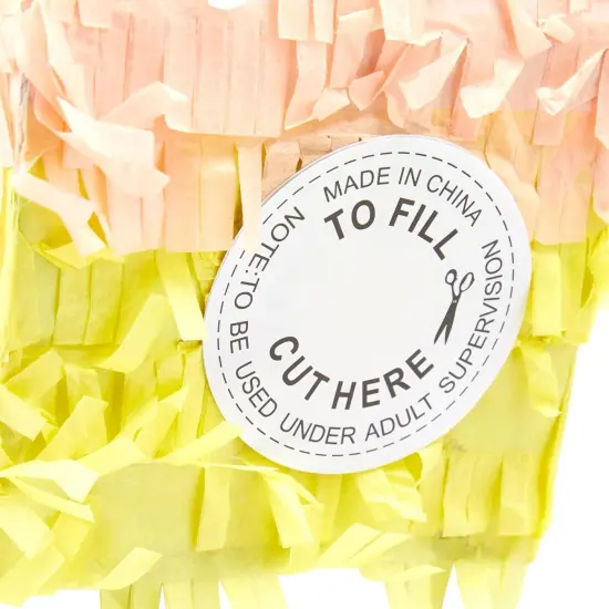 Large Number 8 Pinata for 8th Birthday Party Decorations, Rainbow Pastel (21 x 14.5 x 4 In) {5}