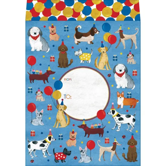 Pack/6: Party Dogs Theme Mailing Envelope - 9 x 1/2 x 12" {1}